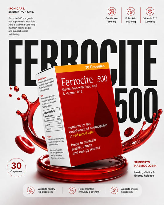 Ferrocite 500 Capsules by Martindale Healthcare