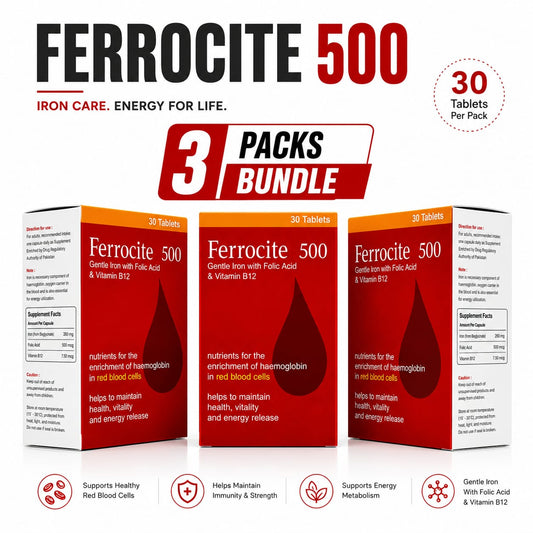 Ferrocite 500 - 3 Pack Bundle
