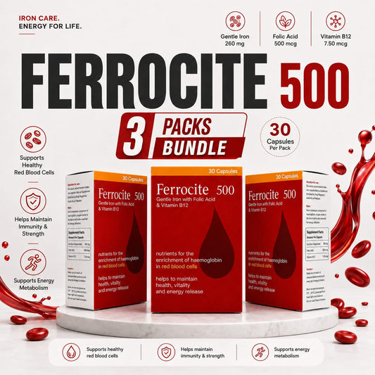 Ferrocite 500 - 3 Pack Bundle